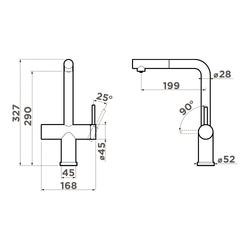 Кухонный смеситель Omoikiri Karatsu S-LG