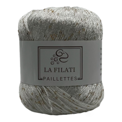 Пряжа Paillettes, 50г, 275м, 100%полиэстер (цена за 1 шт)