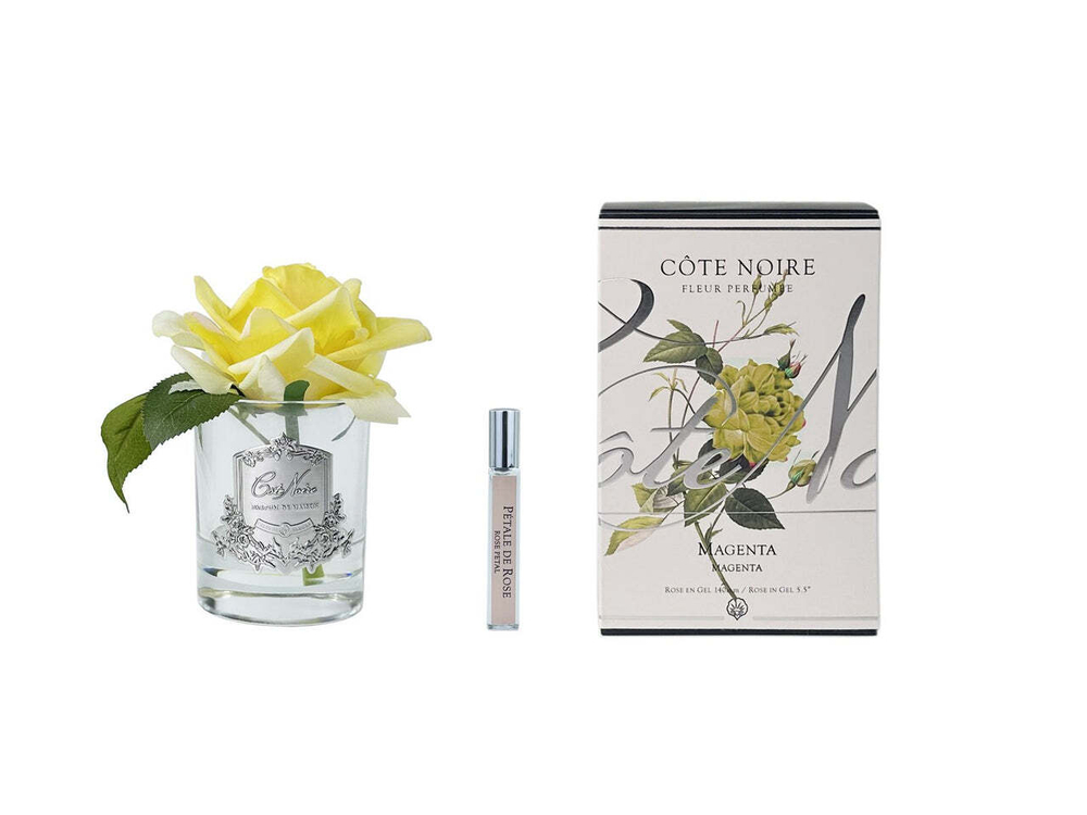 Ароматизированная желтая роза и 1 спрей 15мл Cote Noire French Rose yellow