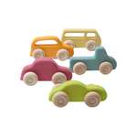 Набор деревянных машинок "Пастель", 5 штук