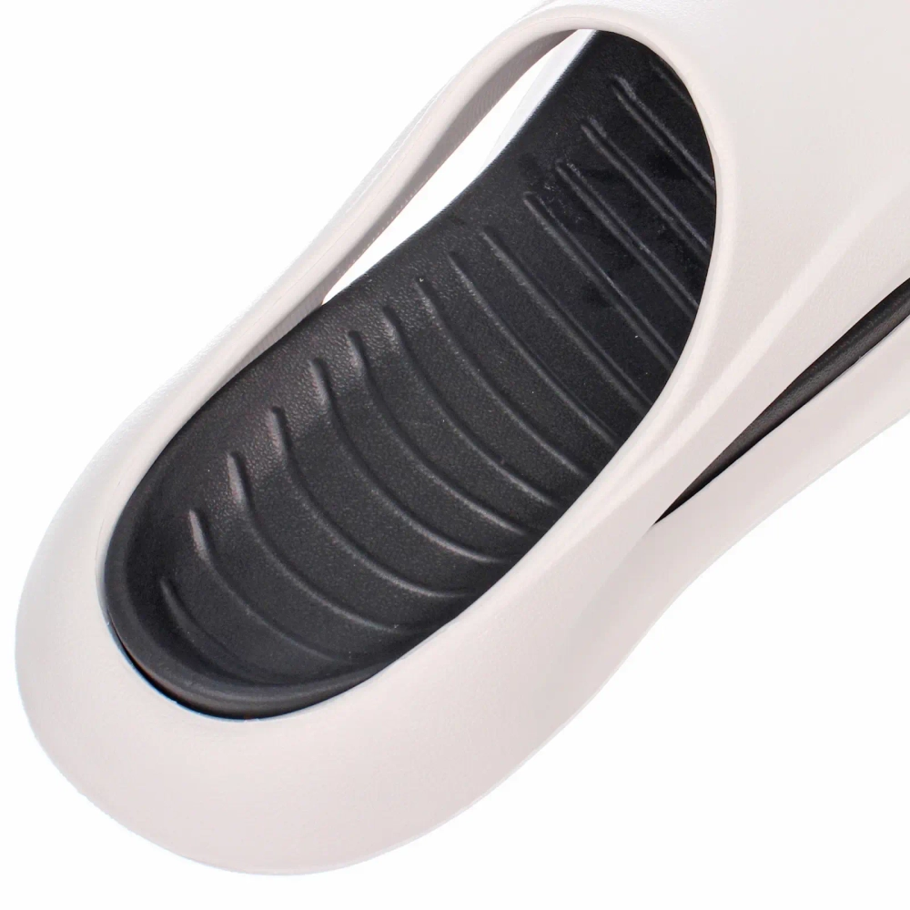 Шлепанцы мужские «PRIME», цвет белый, черная стелька, р-р 40-41