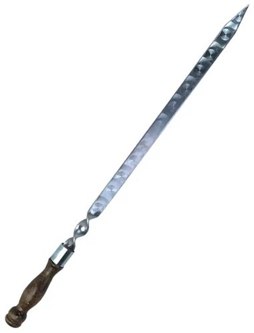 Шампур с деревянной ручкой кольцо для люля РК 3*20*500 мм