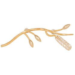 Ручка мебельная скоба Oliva Branch (Олива Бранч) правая Айвори