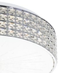 Citilux Портал CL32418G1 LED RGB Люстра хрустальная с пультом Хром