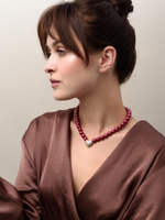 Kолье "Autumn Heart Red" Gold