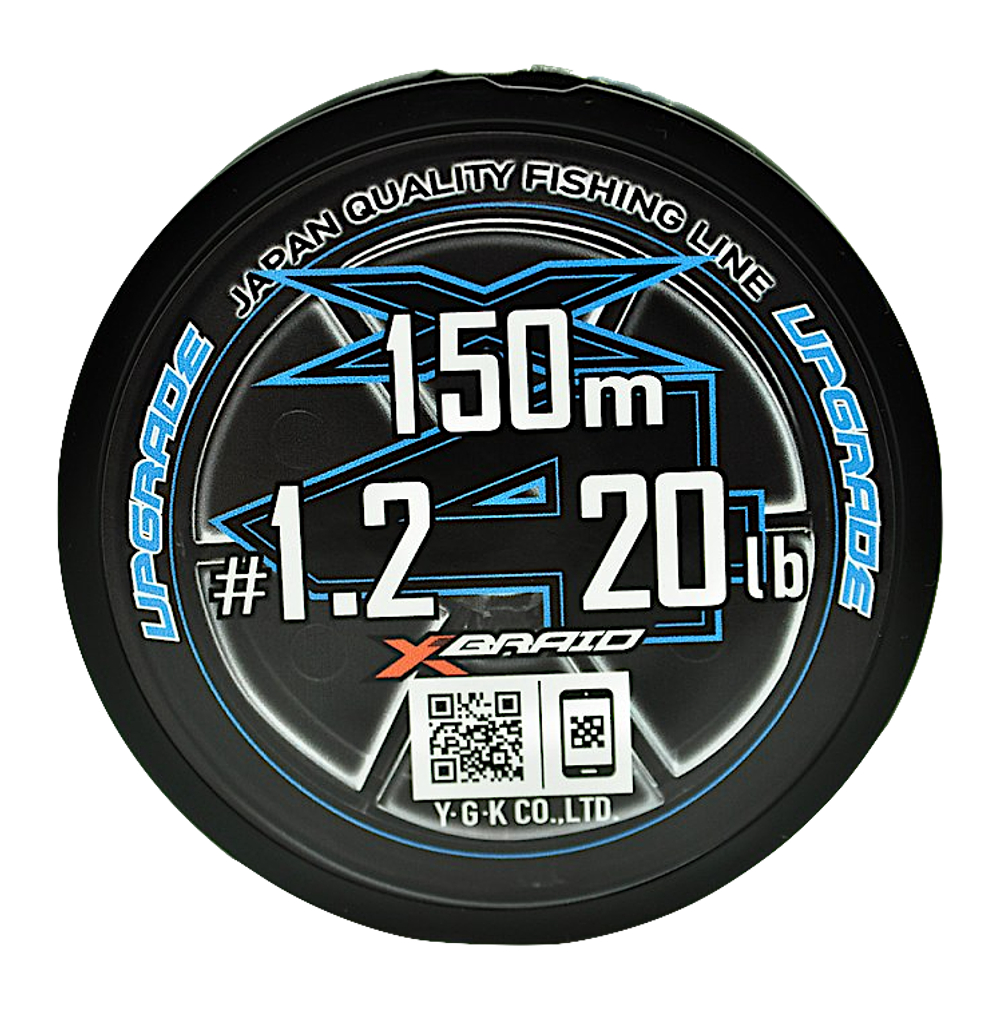 Шнур YGK X-Braid Upgrade X4 150м White Pink #1.2  0.185мм 9.0кг 1шт