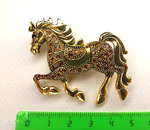 Брошка "Лошадь". Женская брошь,украшение.Подарок на новый год. Символ года
