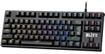 Клавиатура проводная игровая механическая Defender Blitz GK-240L RU,Rainbow (Черный), USB, ENG/RU, Н