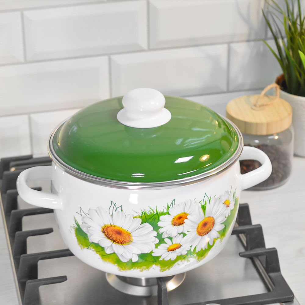 Кастрюля 4л "Ромашки лето"