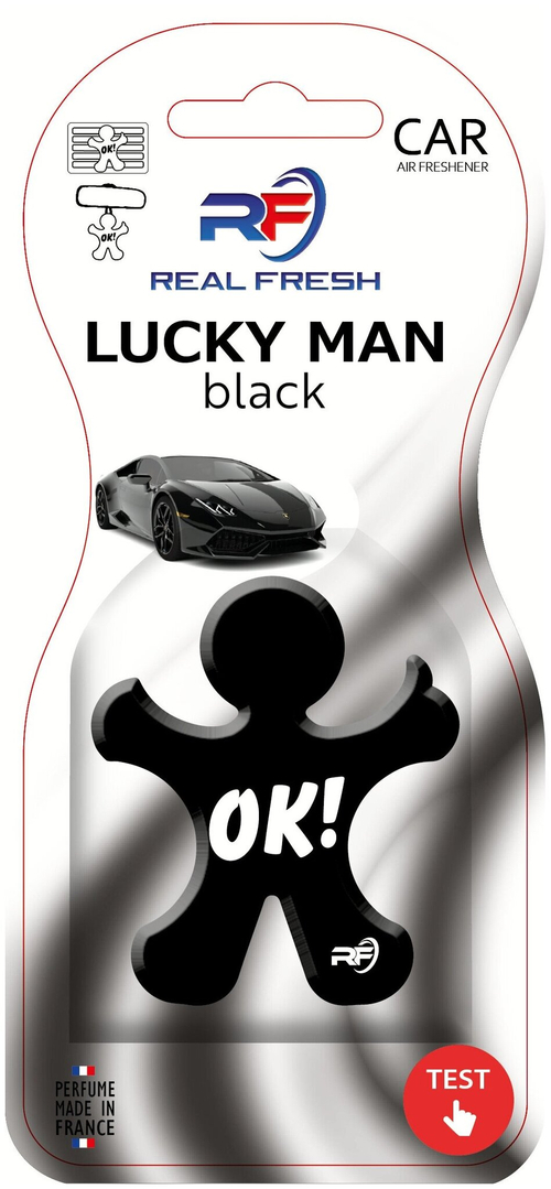 АРОМАТИЗАТОР REAL FRESH LUCKY MAN BLACK