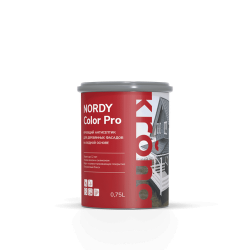 Антисептик кроющий KRONA NORDY COLOR PRO, база А 0,75л