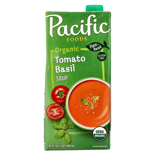 Pacific Foods, органический томатный суп с базиликом, 946 мл (32 жидк. унции)