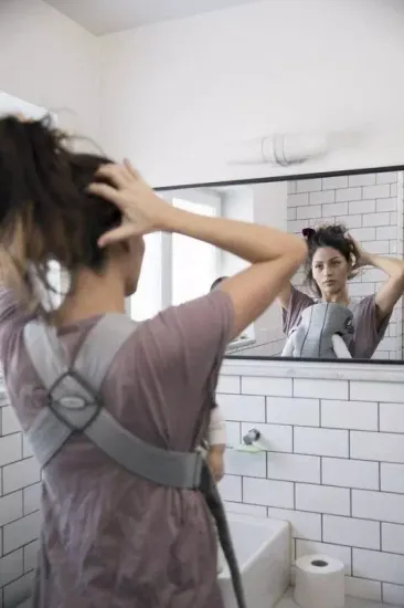 Эргорюкзак Baby Bjorn Mini 3D Jersey, Dark gray