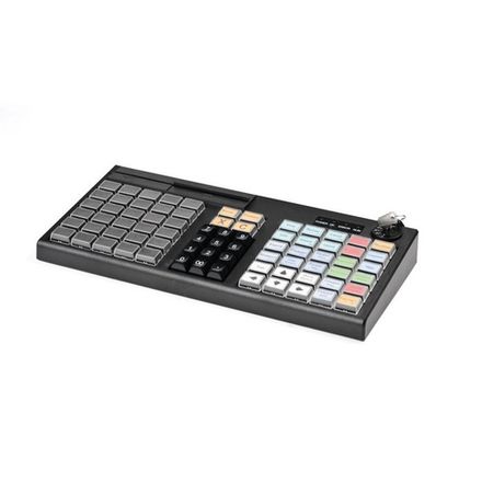 Программируемая клавиатура АТОЛ KB-76-KU (rev.2), черная, с ридером магнитных карт на 1-3 дорожки.
