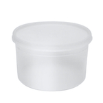 Банка 600 гр с герметичной крышкой (прозрачная матовая)