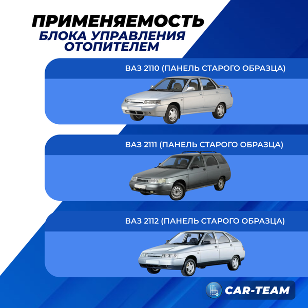 Ручки управления отопителем на ВАЗ 2110-2112 со старой панелью с красной LED подсветкой