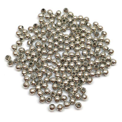 Бусины-разделители 2 мм (100 шт), под платину
