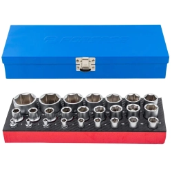 Головки 1/4'', 1/2'', набор 25пр. (6гр.) Forsage F-50121G