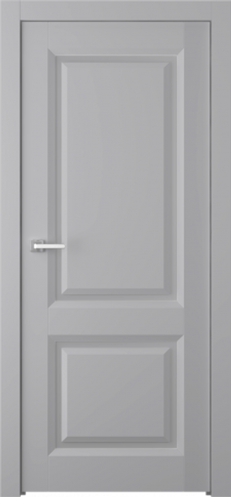 Дверь Платинум 2 / Цвет Эмаль светло - серый / Мателюкс белый / Двери Belwooddoors