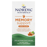 Nordic Naturals, для поддержки памяти, смесь омега, 60 капсул