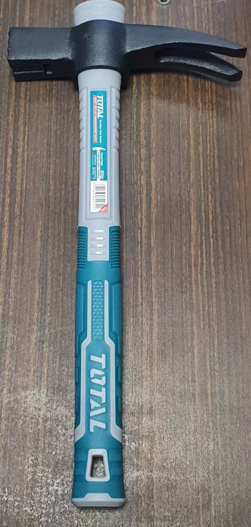 Молоток гвоздодёр фибергласовая ручка 700Гр, магнит под гвоздь THCHIT7006