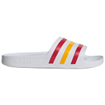 Adidas Adilette Aqua Slide Slippers Unisex White/Energy Red/Deep Yellow