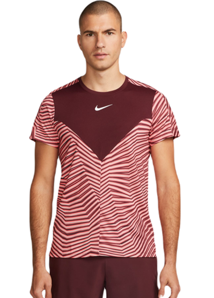 Мужская теннисная футболка Nike Dri-Fit Slam Tennis Top - белый, красный