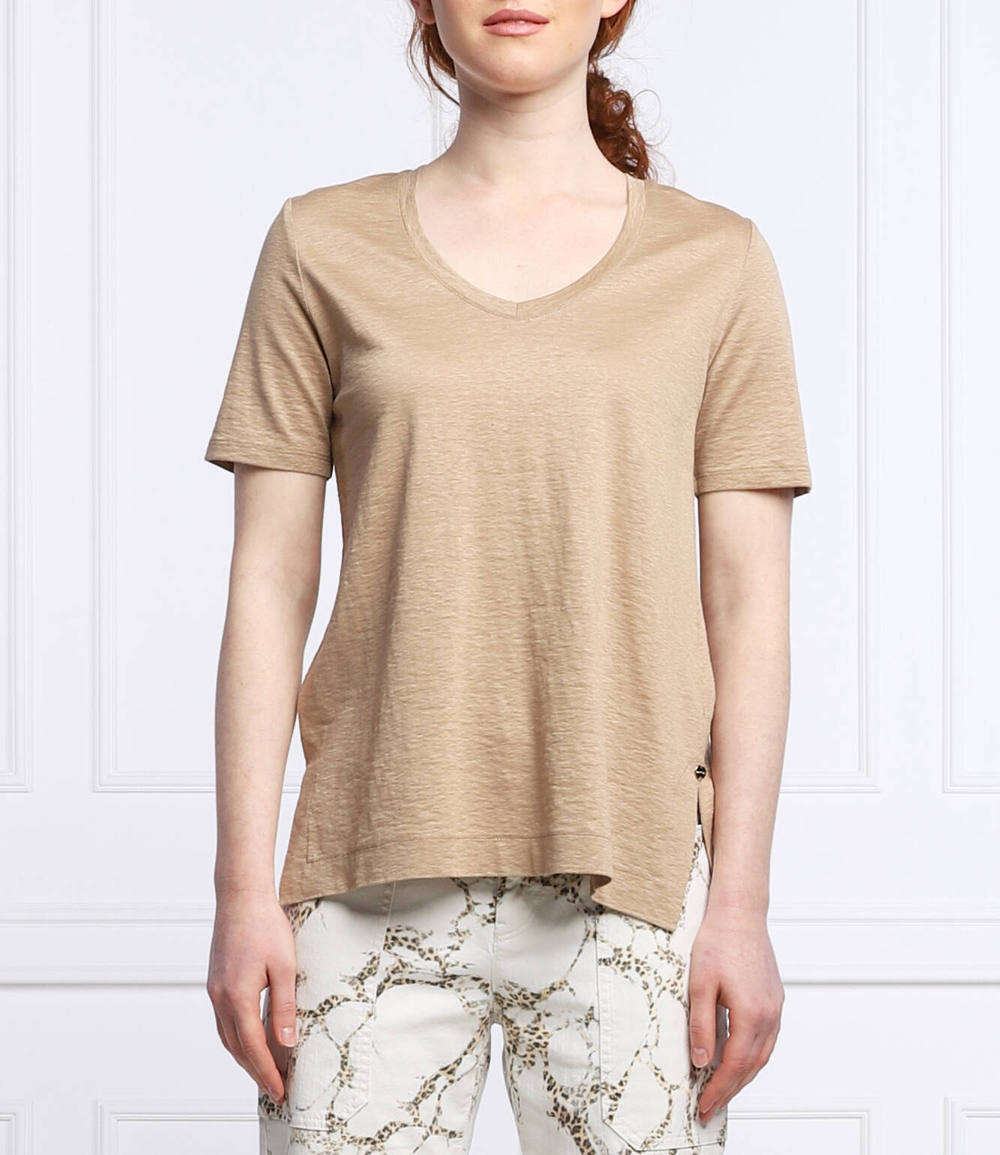 льняная футболка Marc Cain - бежевый(SC 48.42 J54)