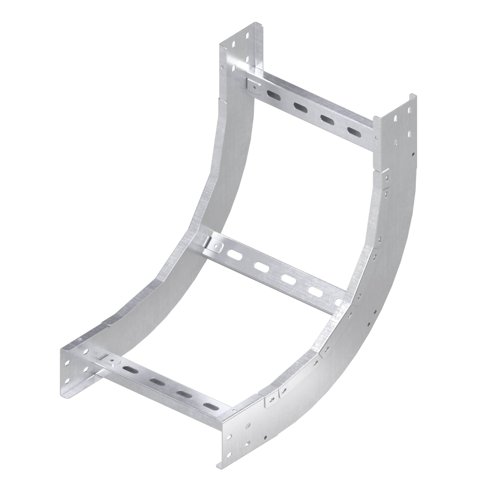 Угол лестничный вертикальный внутренний 90 градусов 80х600, толщ. 3 мм, R300, в комплекте с крепёжными элементами, необходимыми длямонтажа, алюминий