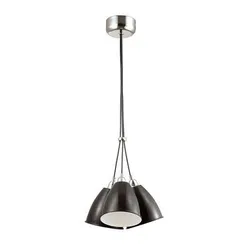 Подвес 3-ка 3974/3 Odeon light хром/черный IP20 E27 3*60W TRINA SALE