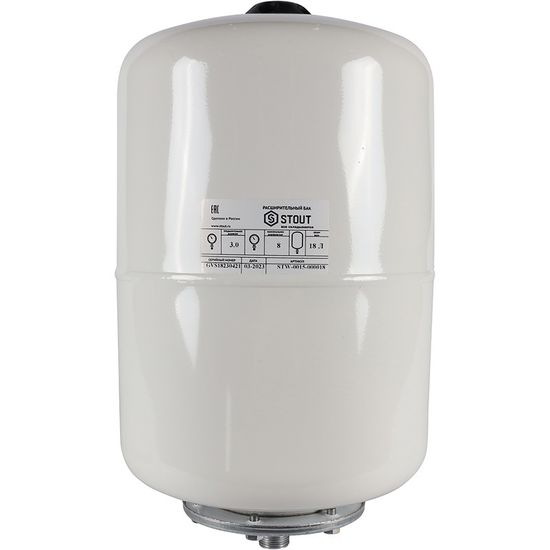 Расширительный бак Stout 18 для ГВС белый вертикальный (STW-0015-000018)