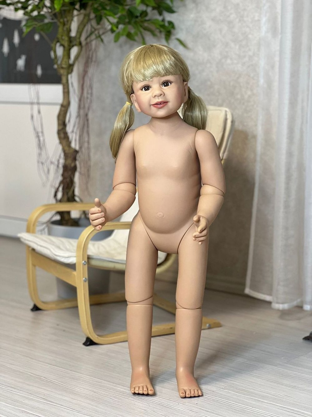 Кукла Реборн ростовая 85см в пакете (FA-257)