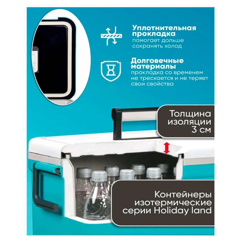 Термобокс SHINWA Holiday Land Cooler 33H синий HLC-33H-BL