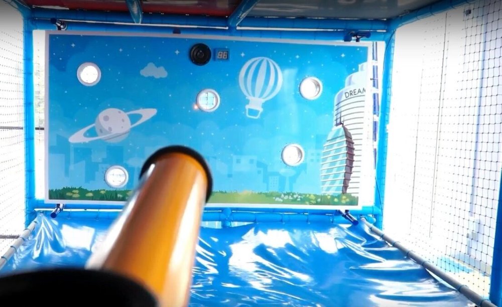 Интерактивная мишень односторонняя 0,7*3 м