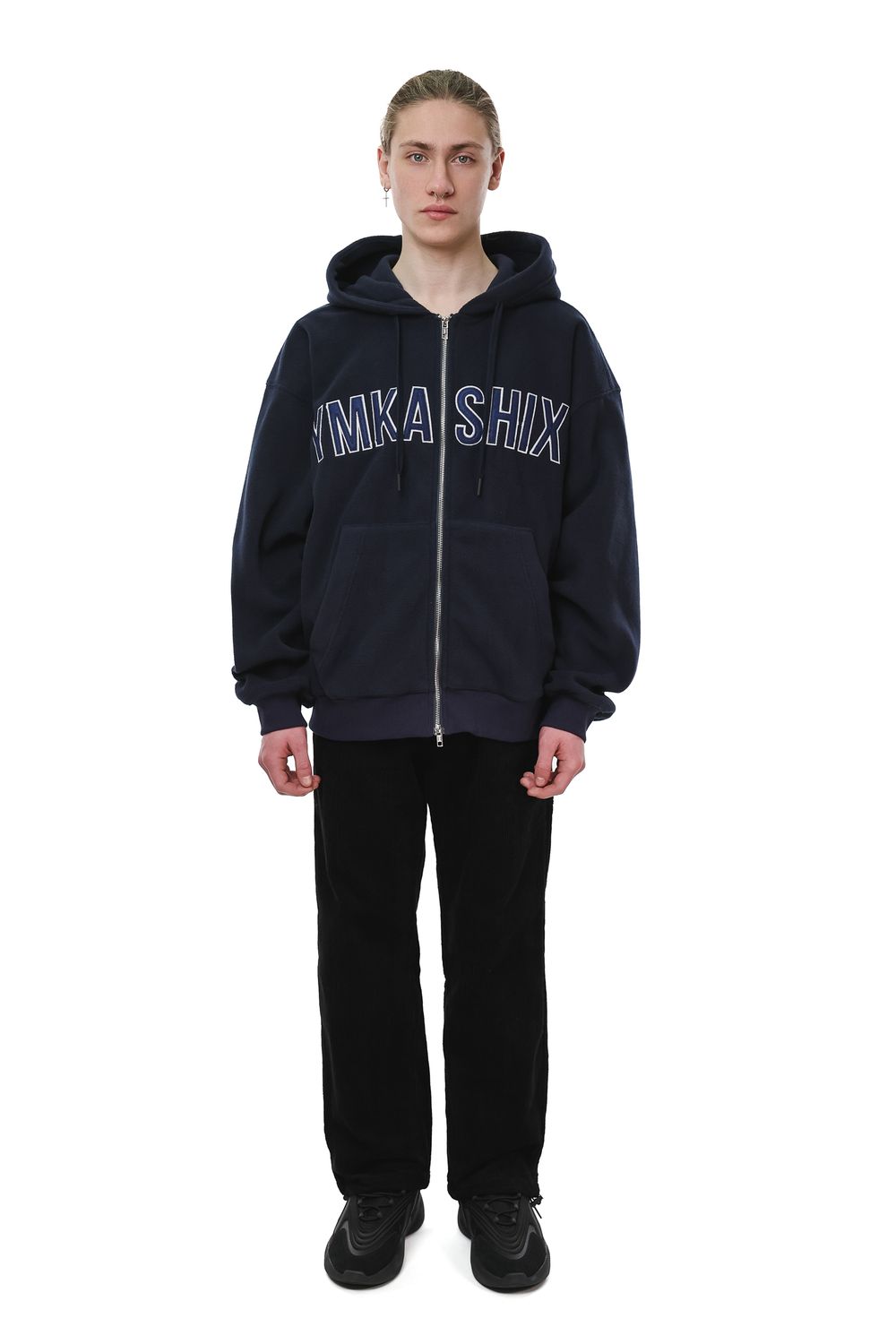 Худи Ymkashix Zip Original fleece темно-синее