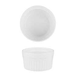 Соусник 75 мл 6,7 см h4 см круглый Рамекин рельефный белый фарфор P.L. Proff Cuisine [6]