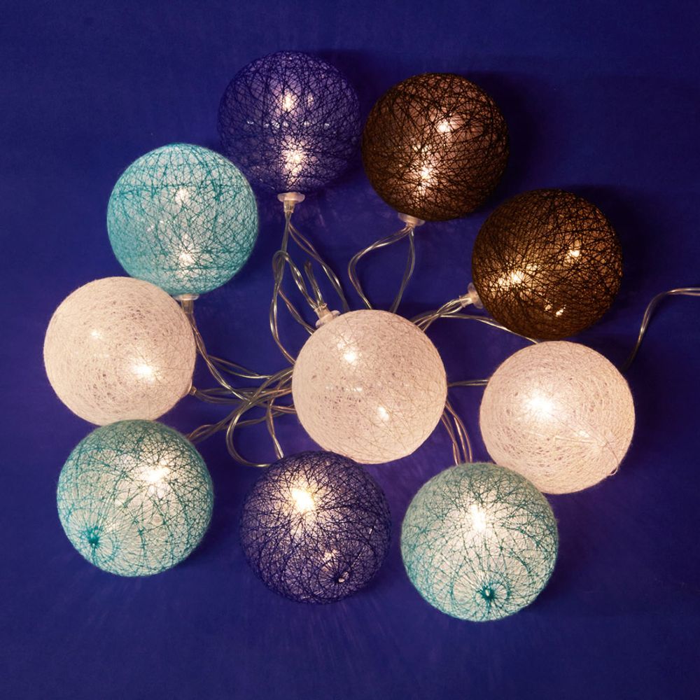 ULD-S0135-010-STB-2AA WARM WHITE IP20 TANGLES-2 Гирлянда светодиодная Клубки-2. на батарейках 2AA не в-к. 1.35м. 10 светодиодов. Теплый белый свет. Провод прозрачный. TM Uniel