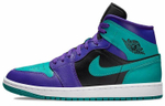 Кроссовки Jordan Air Jordan 1 Mid Black Grape (Женская размерная сетка)