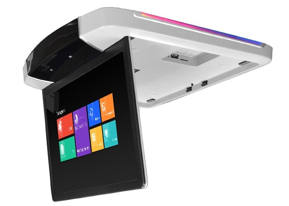 Монитор потолочный - ERGO ER15UN с экраном 15.6” (1920х1080 FullHD, Смарт ТВ, Android, 3+32Gb) серый