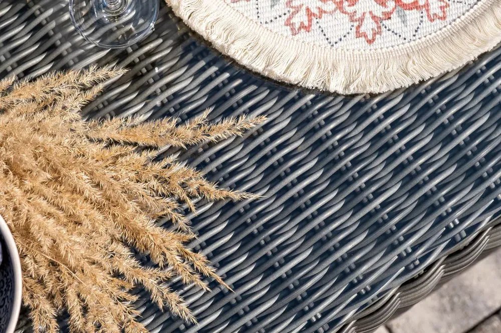 "Боно" лаунж-зона из искусственного ротанга, цвет графит