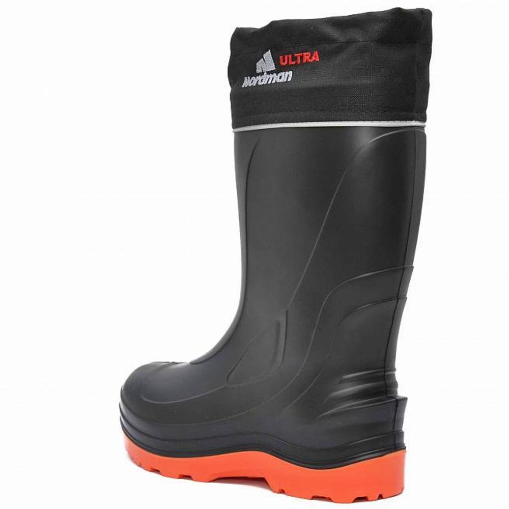 Сапоги Nordman Ultra до -70 ºС с меховым вкладышем (черные с оранжевым)