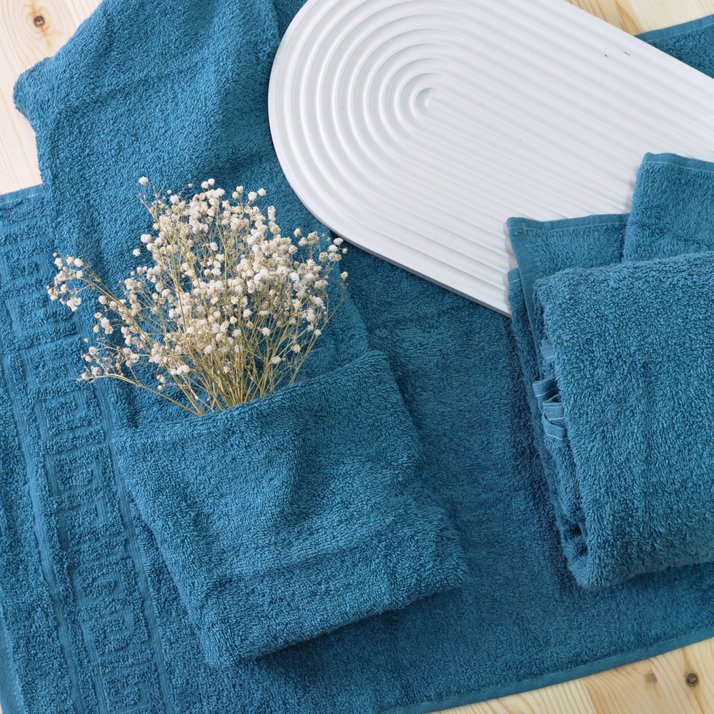 Полотенце махровое 40х70 хлопок 100%, темная бирюза