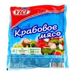 МЯСО КРАБОВОЕ 200 ГР ВИСИ 1/25