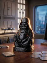 Статуэтка шуточная декоративная для интерьера Будда Дарт Вейдер (Buddha Darth Vader), 3D печать, 11 см.