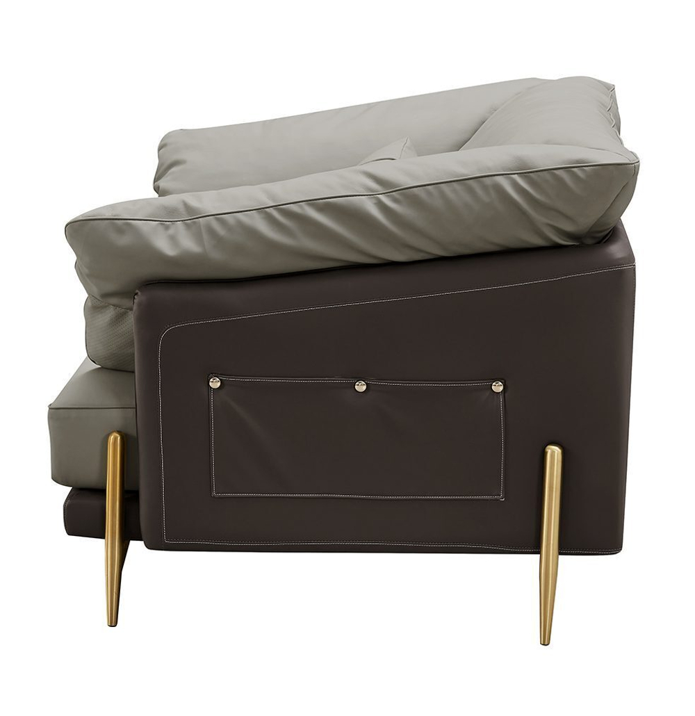 Кресло ARTE NAPPA SF035 серый/темно-серый #6623