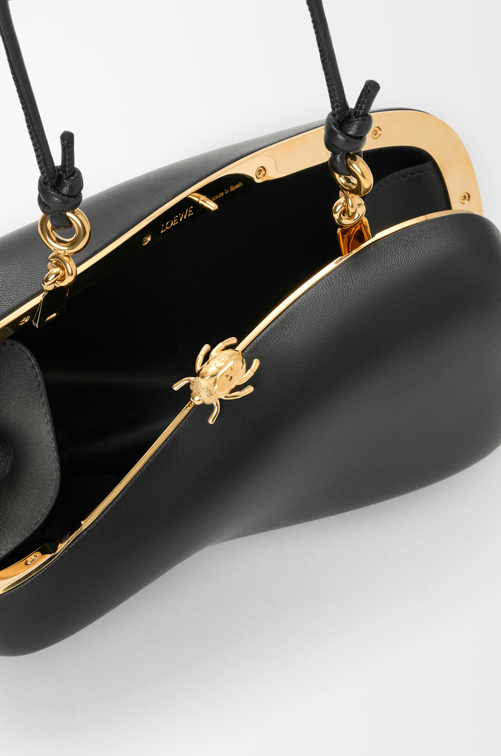 Loewe Клатч Minaudiere из кожи ягненка наппа, черный