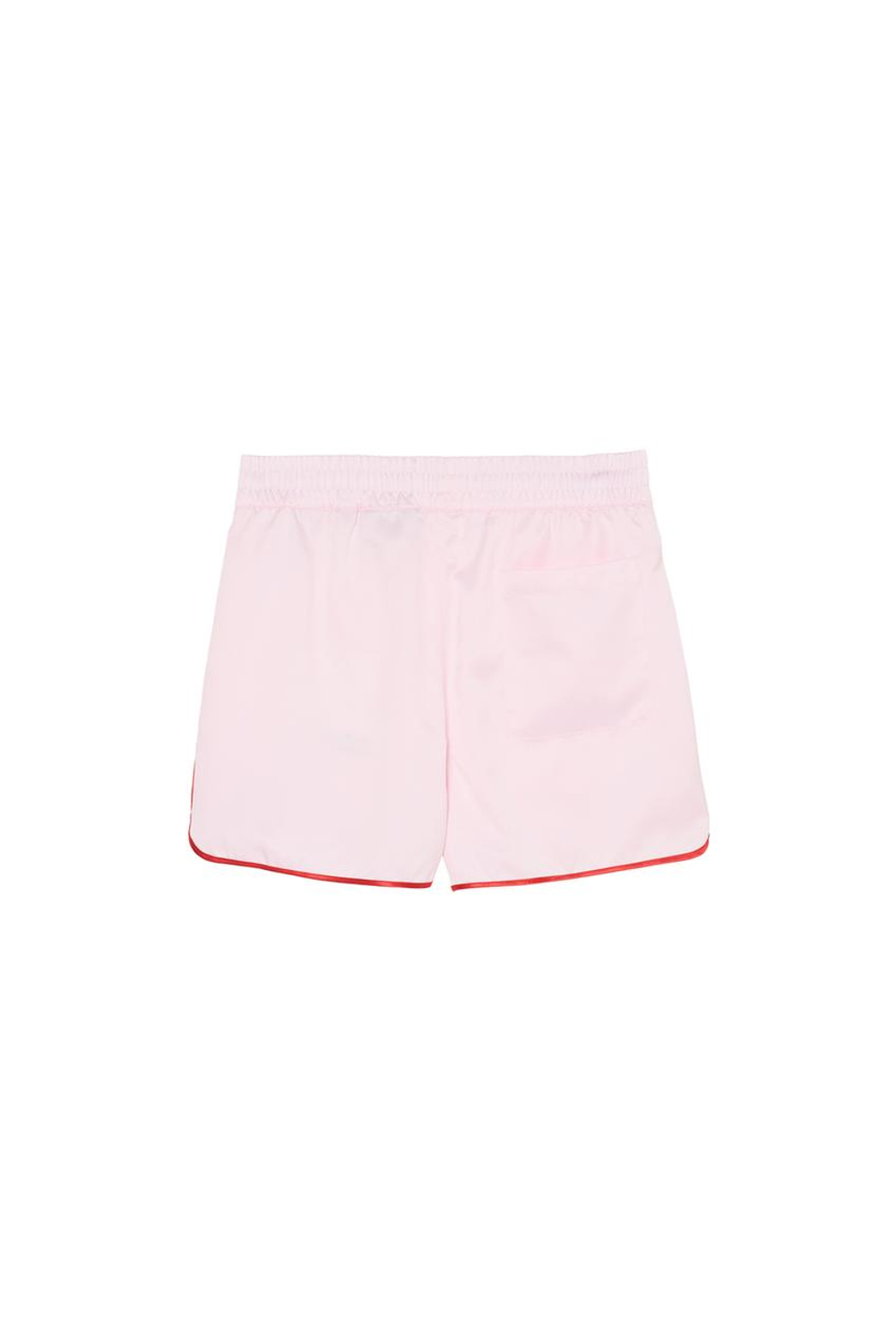 ZARA X BENITO ANTONIO КОНТРАСТНЫЕ АТЛАСНЫЕ ШОРТЫ, РОЗОВЫЙ