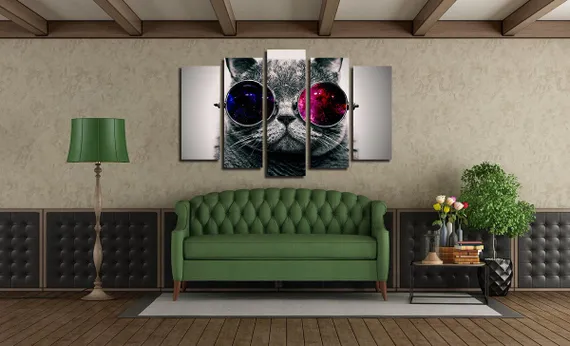 Модульная картина "Гипнокот"