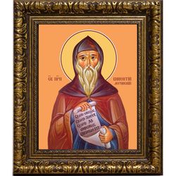 Викентий Леринский преподобный. Икона на холсте.