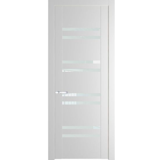 Межкомнатная дверь эмаль Profil Doors 1.6P крем вайт стекло белый триплекс